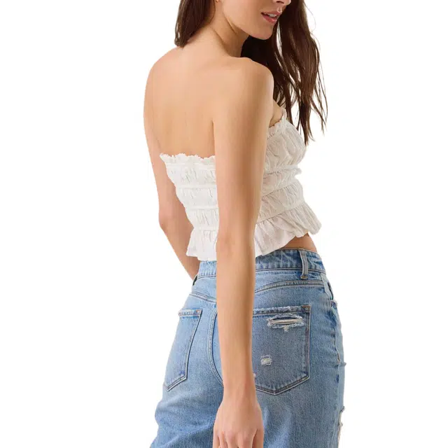 ALTAR'D STATE Tie Front Tube Top Frannie