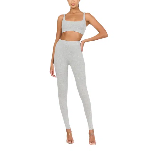 NAKED WARDROBE Scoop Tank Crop Top NW