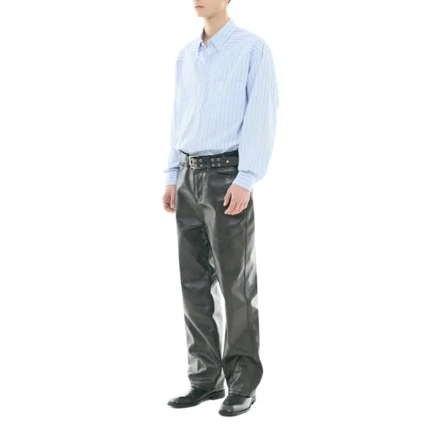 BESLOW WESTERN STRIPE BUTTON DOWN SHIRTS