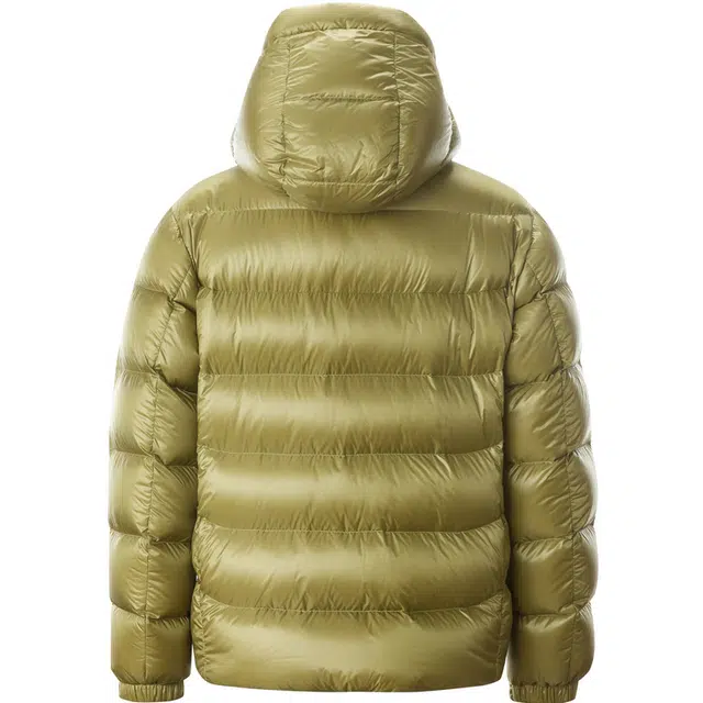 比音勒芬 金秋臻选静默复古老钱风穿搭舒适百搭时尚大气气质都市质感基础户外保暖鹅绒一手长连帽长袖羽绒服 男款