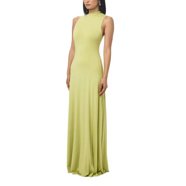 NAKED WARDROBE Smooth Sleeveless A-Line Maxi Dress