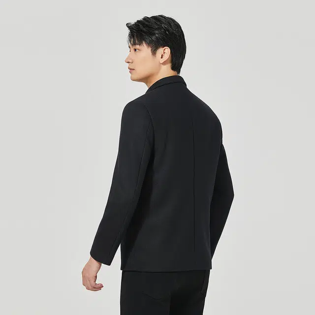 利郎 商务休闲立领质感简约百搭秋季毛呢大衣 男款