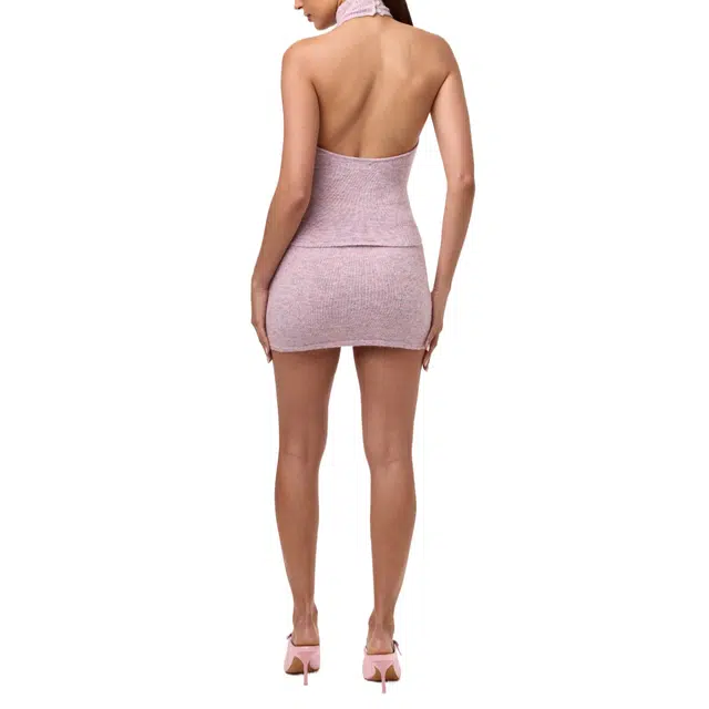 NAKED WARDROBE Boucl Knit Mini Skirt Knits