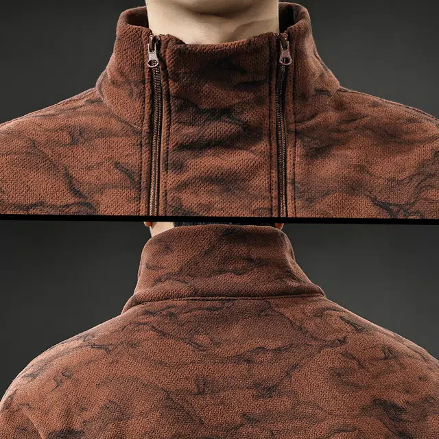 前进牛 秋季美式经典复古潮流高端长袖极简风潮牌双拉链立领痞帅宽松休闲户外百搭上衣卫衣 男款