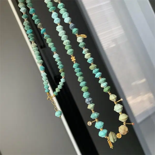 灵运宝 转运招财湖北原矿高瓷 一物一图无油无水 绿松石 名贵玉石手串 男女同款情侣款