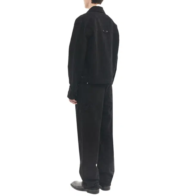 BESLOW JACQUARD DENIM WORK PANTS