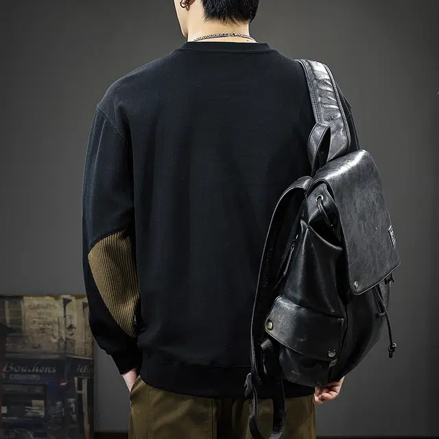 前进牛 美式复古经典潮流长袖卫衣 男款