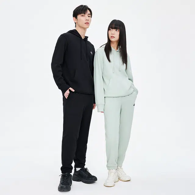 美特斯邦威 连帽舒适纯棉套头长袖卫衣 男女同款