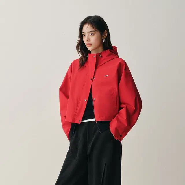 太平鸟 时尚潮流机能廓形假两件户外百搭短外套 女款