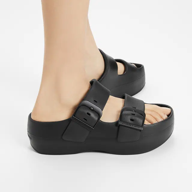 CHARLESKEITH ck EVA 5cm BlackWhitePink