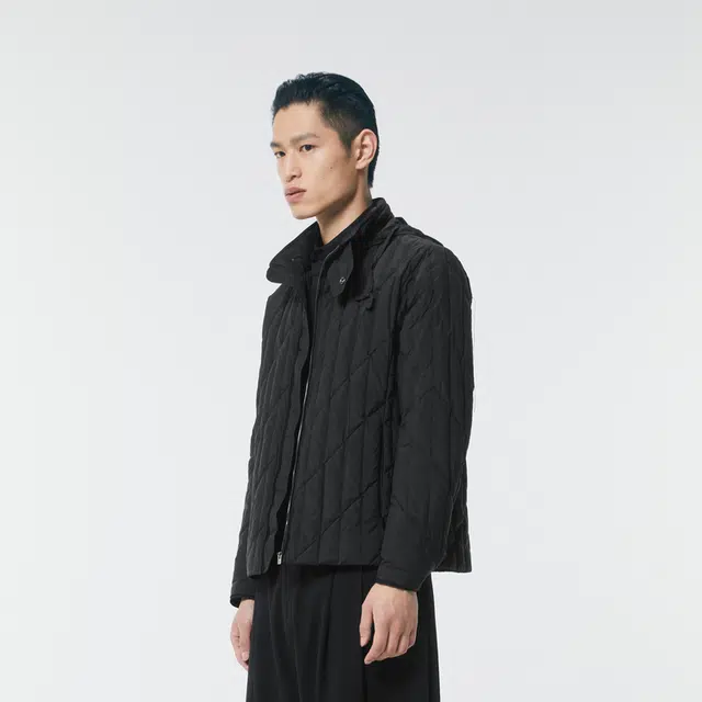 速写 休闲立领长袖羽绒服 男女同款