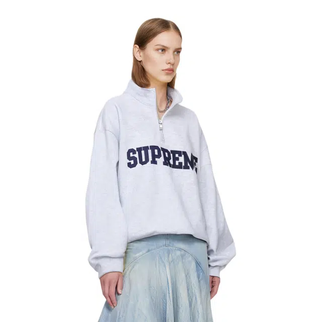 Supreme FW24 WEEK8 Collegiate Half Zip Pullover logo
