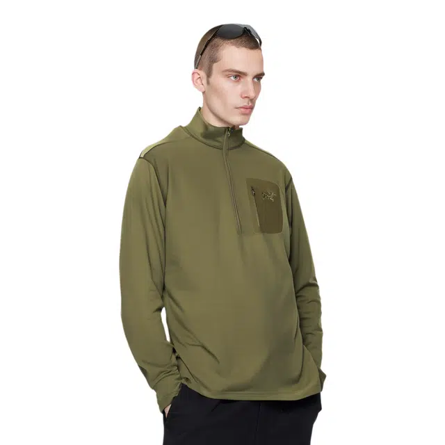 RC'TERYX Leaf Cold Wx Zip Neck AR - Wool T