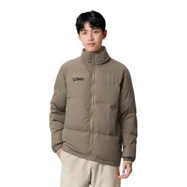 雅鹿优选 简约潮牌设计感棉服 男款 卡其色