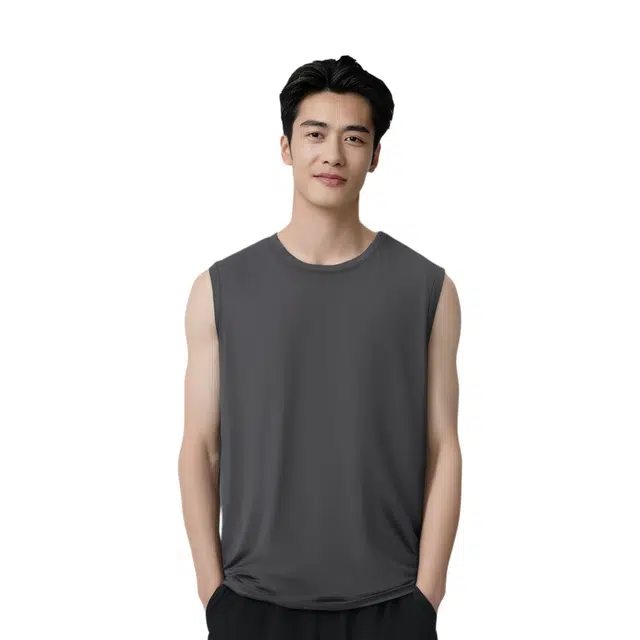 北极绒 轻薄运动速干健身服篮球训练运动无袖背心 男款