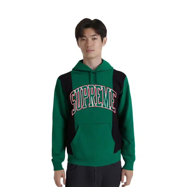Supreme FW19 Week 4 Paneled Arc Hooded Sweatshirt Logo