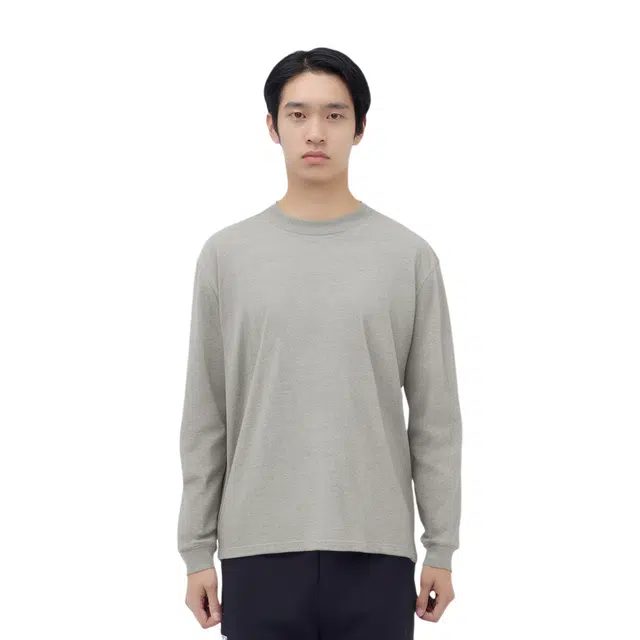 Fear of God Essentials SS21 Long Sleeve Tee Dark Heather Oatmeal T