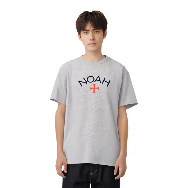 NOAH NYC Logo Tee Grey T