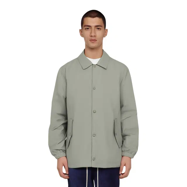 超级安踏 生活系列 纯色单排扣翻领舒适透气百搭夹克外套 男款 尘卡其