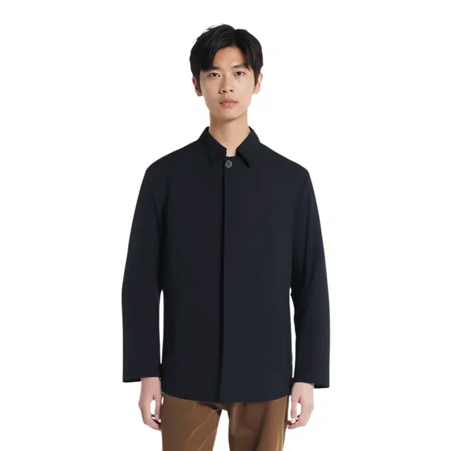 迪柯尼 易打理商务纯色夹克外套 男款 深宝蓝