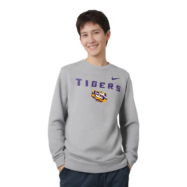 Nike LSU Men's College Pullover Crew