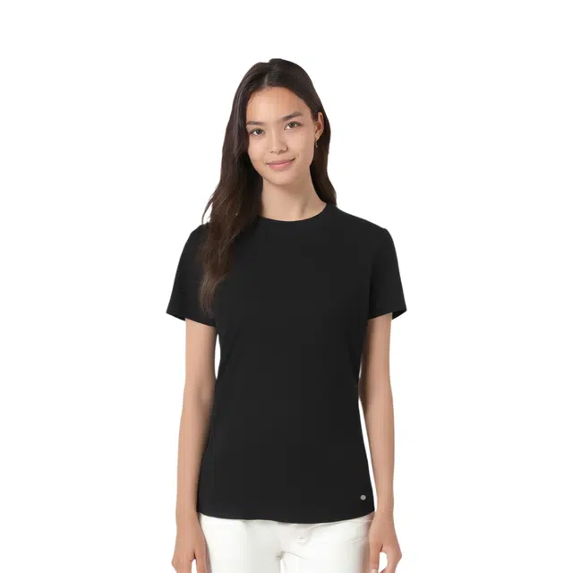 DESCENTE WOMENS STUDIO logo T