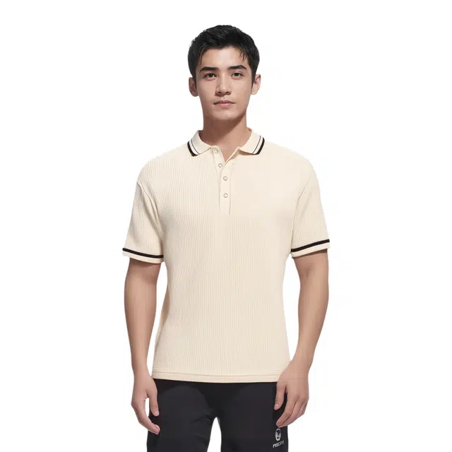 ZARA Colorblock Ribbed Polo Shirt
