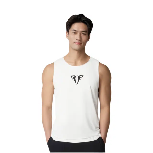 乔丹 毒牙 宽松舒适简约百搭速干透气圆领运动背心 男款 乔丹白