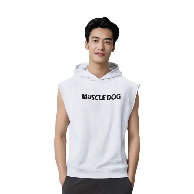 Muscle Dog Sleeveless Hoodie