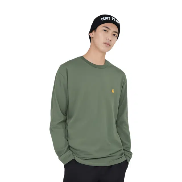 Carhartt WIP SS24 creen LS Chase T-Shirt LOGO T