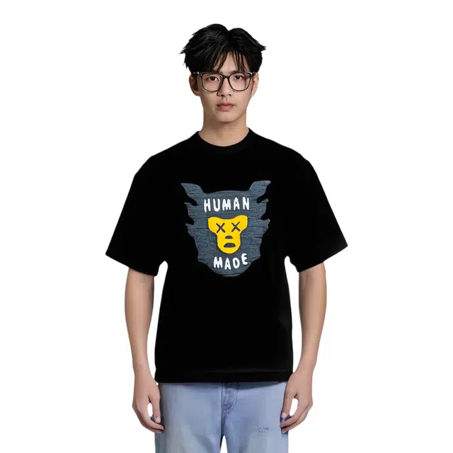 HUMAN MADE x KAWS Logo Heart Tee