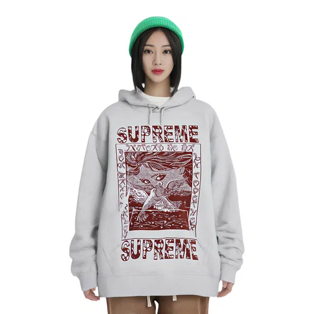 Supreme FW19 Week 2 Doves Hooded Sweatshirt