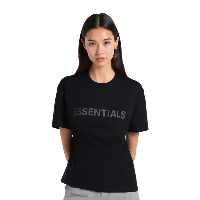 Fear of God Essentials Short Sleeve Tee Black LogoT