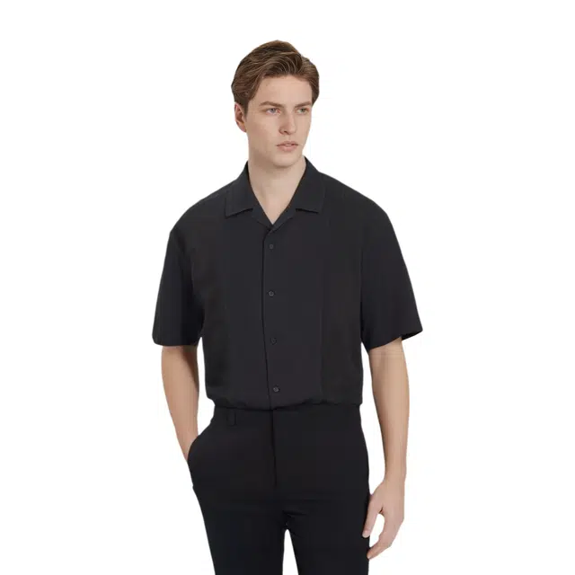 Supreme SS24 WEEK18 MESH PANEL LINEN SS SHIRT