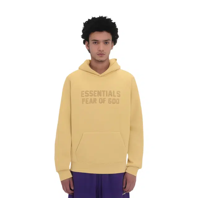 Fear of God Essentials SS23 Essentials Hoodie Light Tuscan Logo