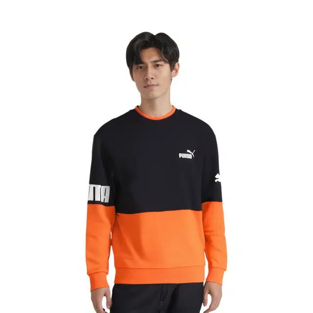 PUMA Power Colorblock Crew Tr Logo