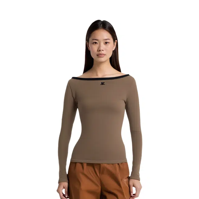 COURREGES SS24 T Camouflage Green