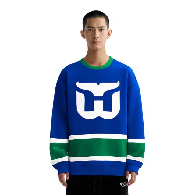 Mitchell Ness x Hartford Whalers Royal Crew