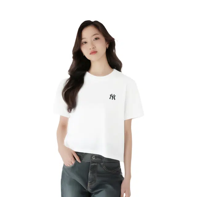 MLB Basic Small Logo Slim Crop Tee