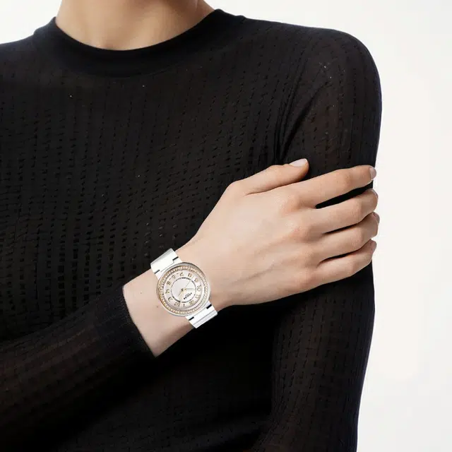 Hermes Watch Automatic 36mm White Dial Rubber Strap