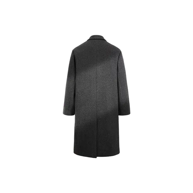 零氏 经典纯色过膝长款简约双排扣翻领加厚保暖大衣 男女同款