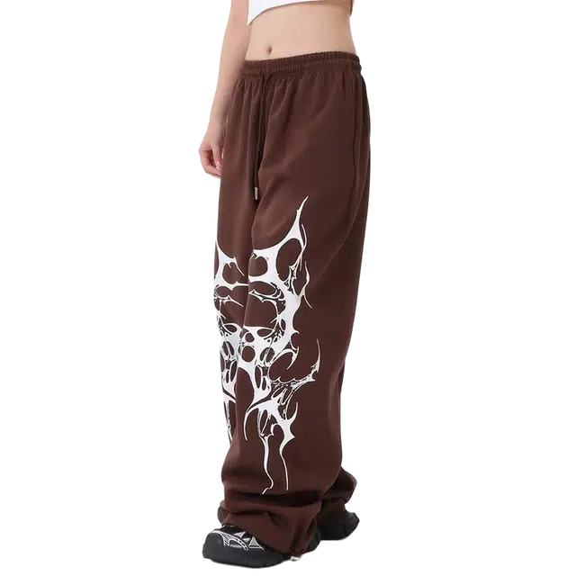 一碗士多 美式小众百搭高街复古设计感系带垂感拖地直筒阔腿宽松舒适日常户外通勤个性时尚痞帅基础款休闲裤 男女同款