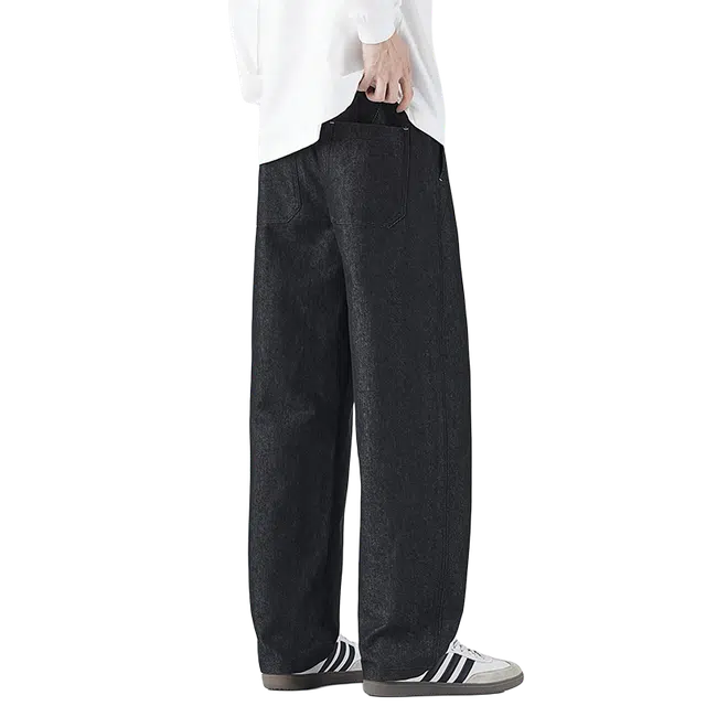 独驰 美式高街潮直筒秋季宽松垂坠感拖地长裤休闲裤 男女同款