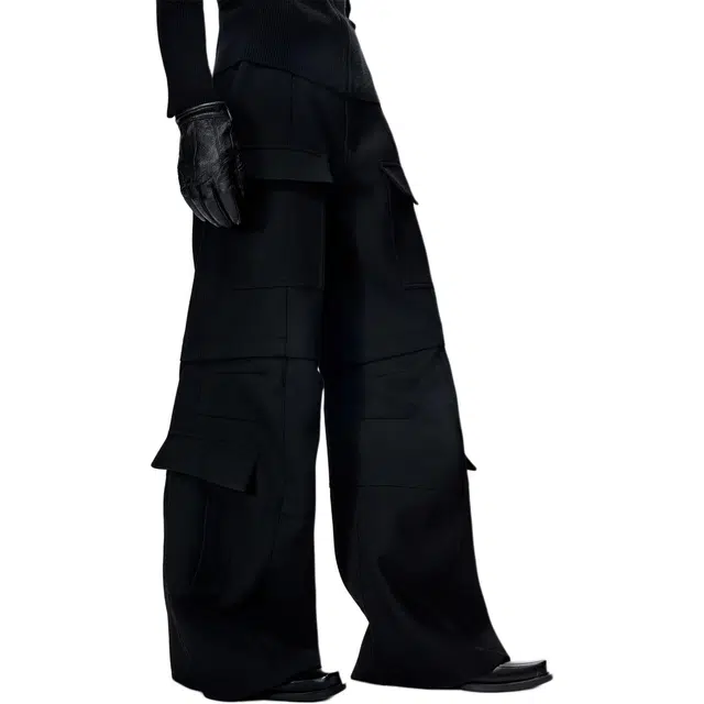 FRKM Loose Fit Wide Leg Pants