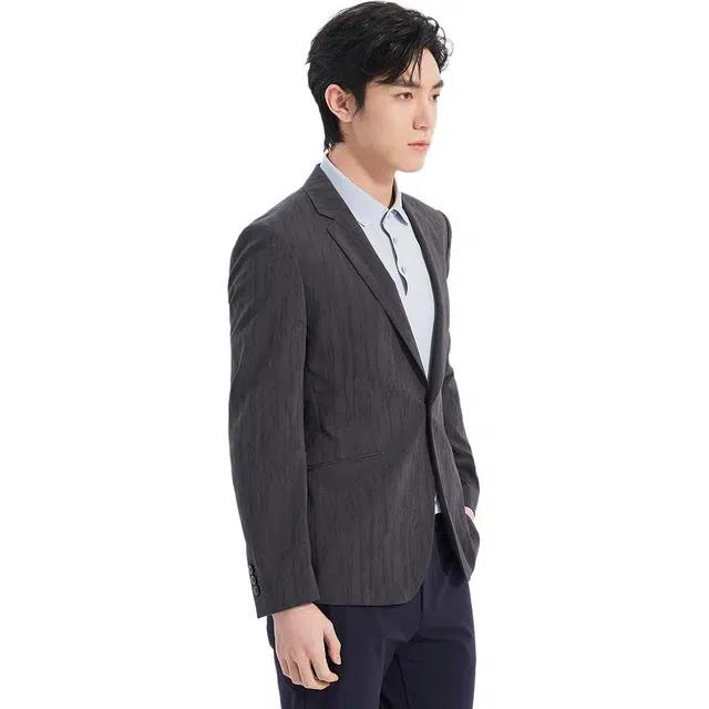 利郎 提花休闲西服便服长袖西装 男款