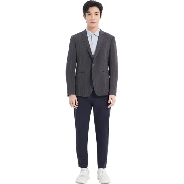 利郎 提花休闲西服便服长袖西装 男款