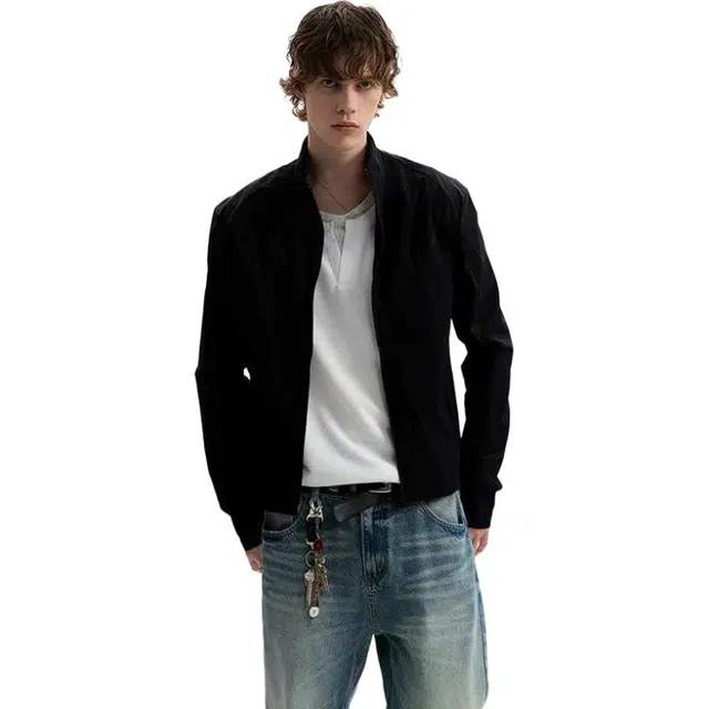 北极绒 网眼原纱服立领休闲运动户外长袖轻量薄显瘦夹克 男款