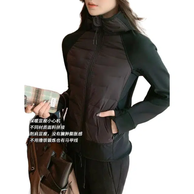 美洋 防泼水易去污连帽羽绒服 女款