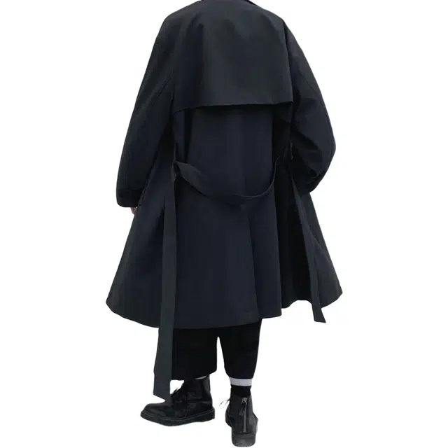 木林森 复古经典廓形高级感气质宽松双排扣中长款风衣 男女同款