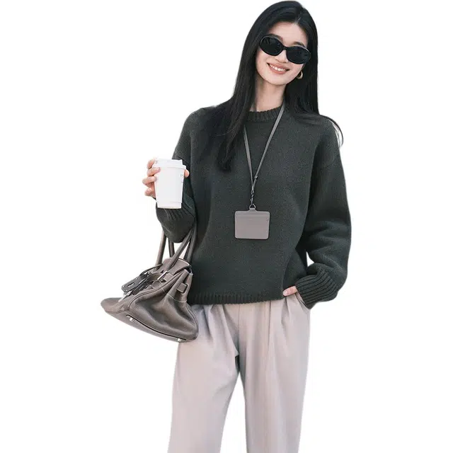 美洋 纯羊毛北欧风长袖毛衣 女款